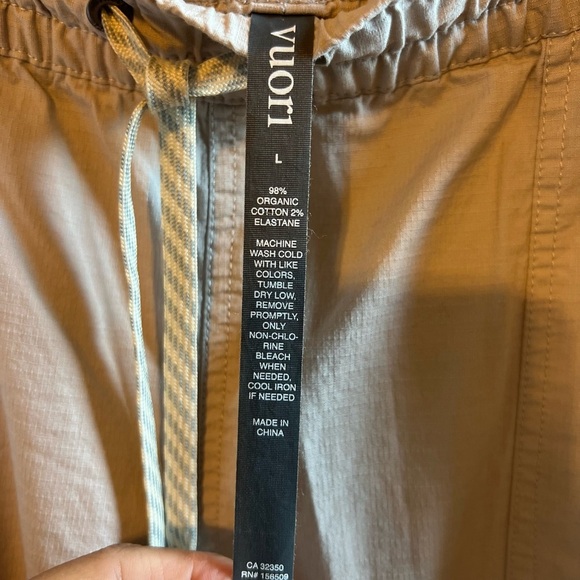 NOT AVAILABLE FOR SALE Vuori women pants cropped large beige nude casual - Picture 5 of 6